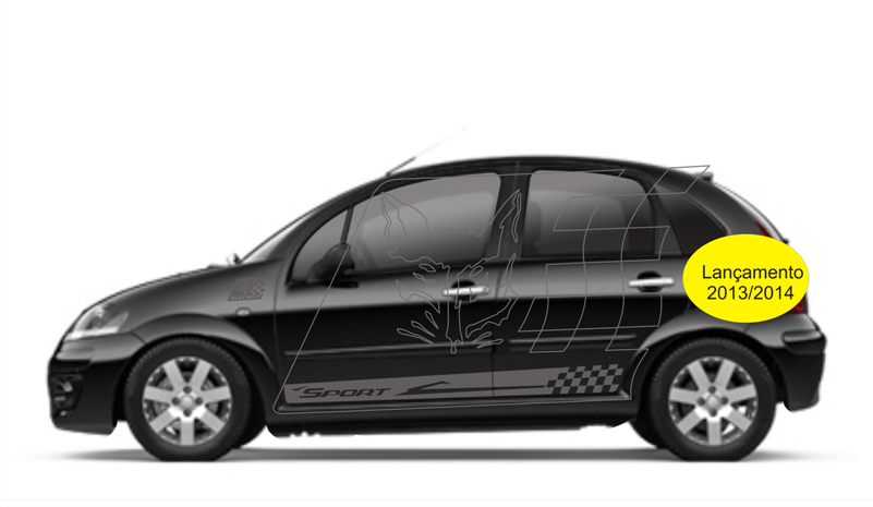 citroen-c3-novo-adesivos-citroen-c3-sport-tuning-kit-faixas-laterais-portas-lancamento-2013-2014-preco-acessorios-pelicula-mercado-oferta-pecas-adesivos-friso-teto-capo-tampa-farol-srt